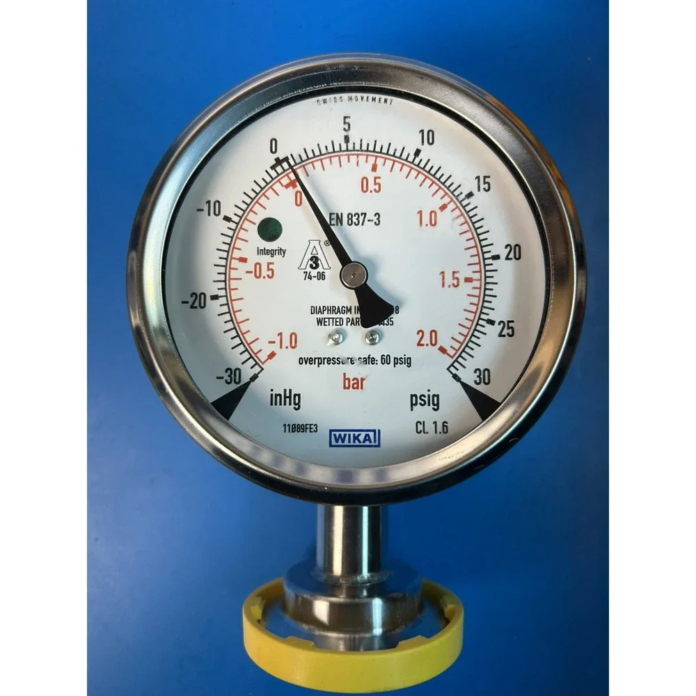 Wika En 837-3 -30/0/30 Pressure Gauge